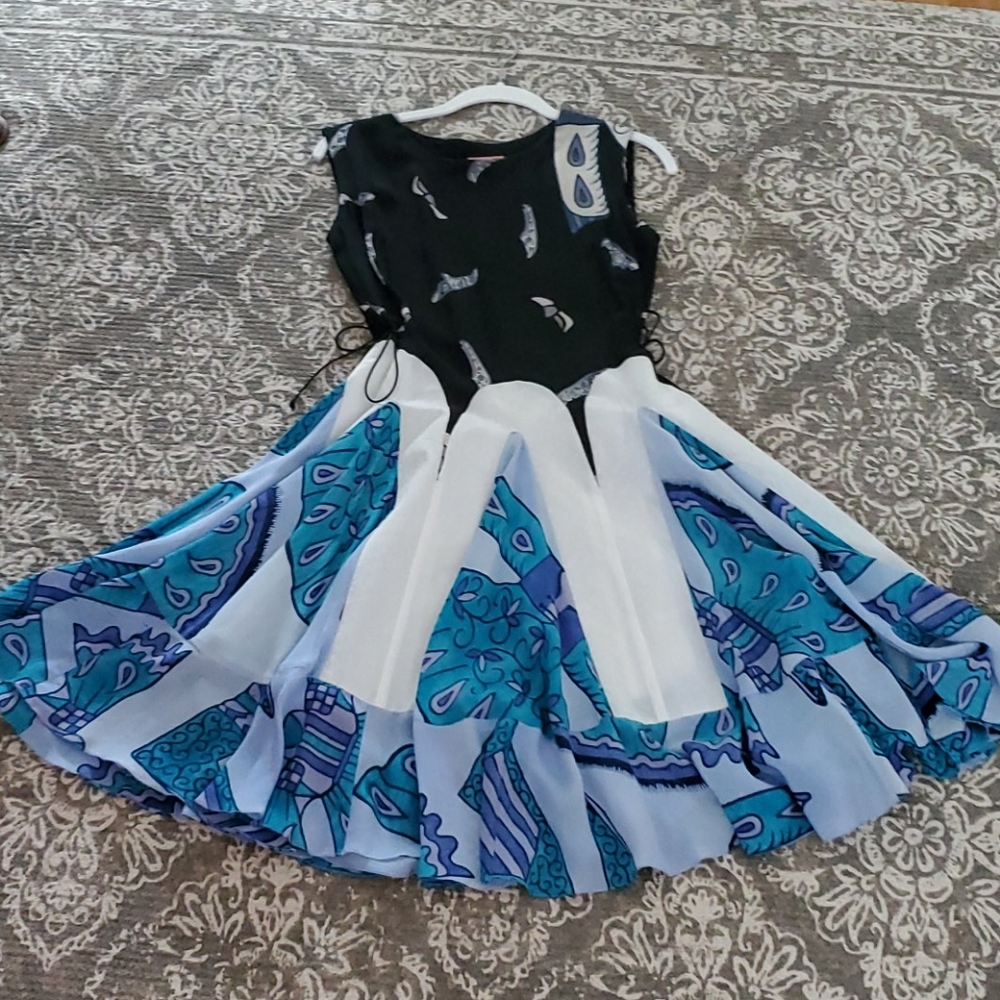 Handpainted Silk dress - Picture 2 of 4